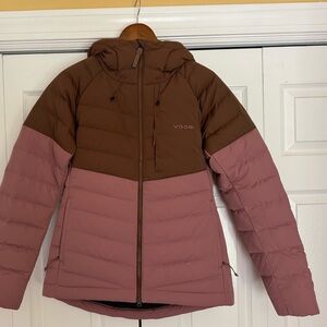 Voormi  Women's Brown and Pink Ski Jacket